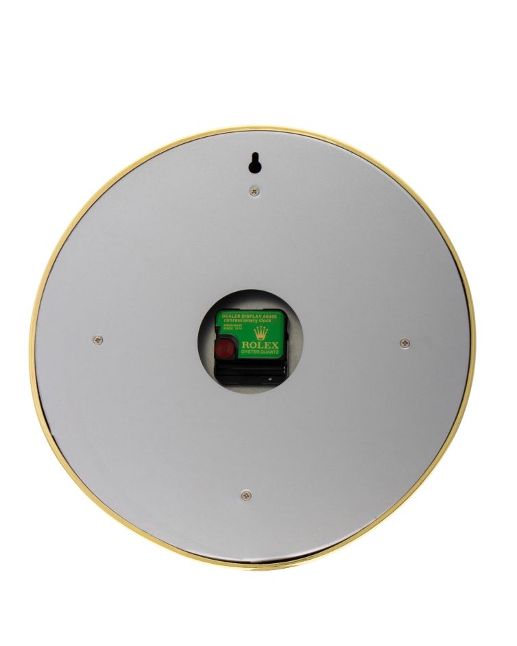 Rolex Wall Clock Gold & White
